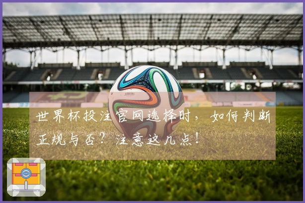 世界杯投注官网选择时，如何判断正规与否？注意这几点！